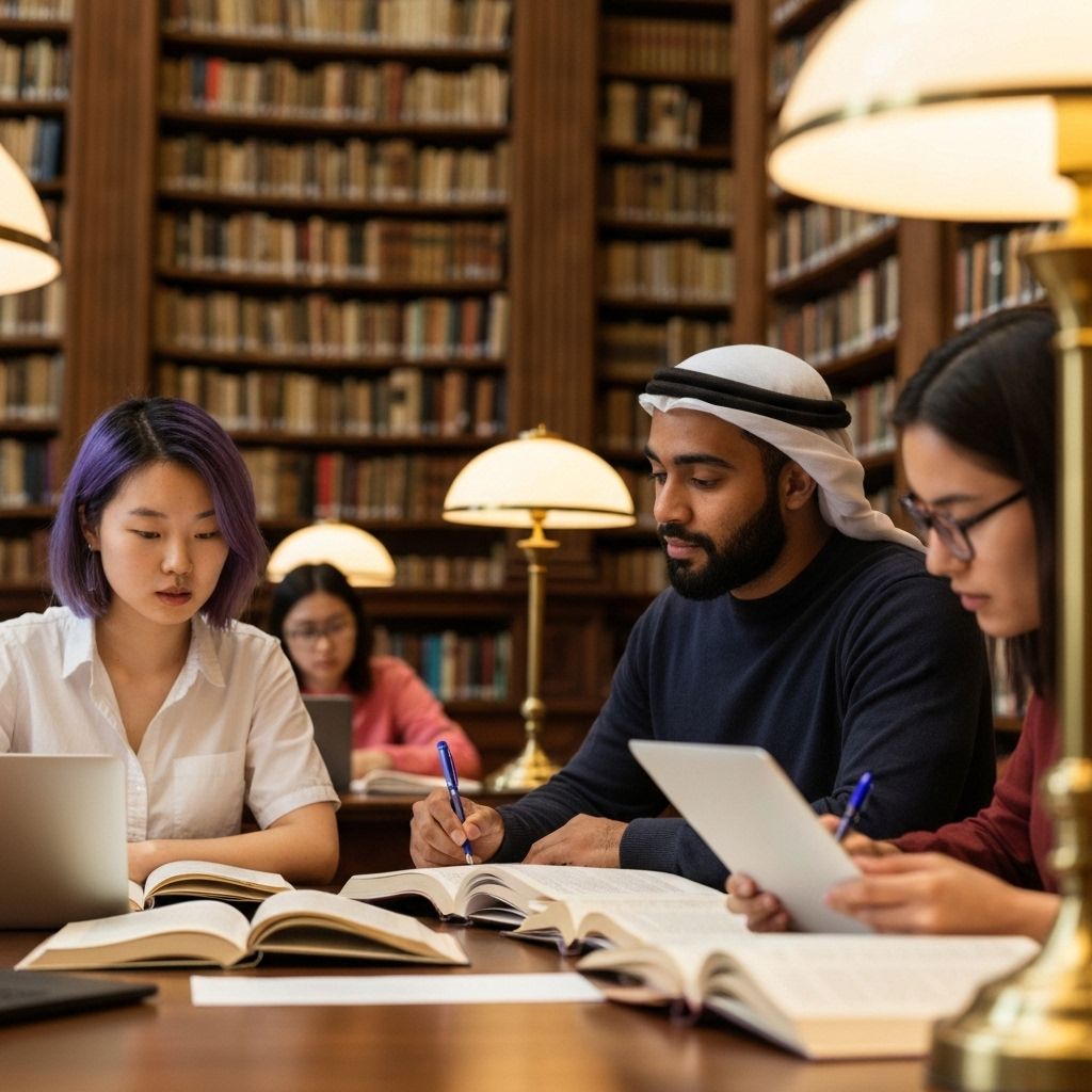 Students studying abroad